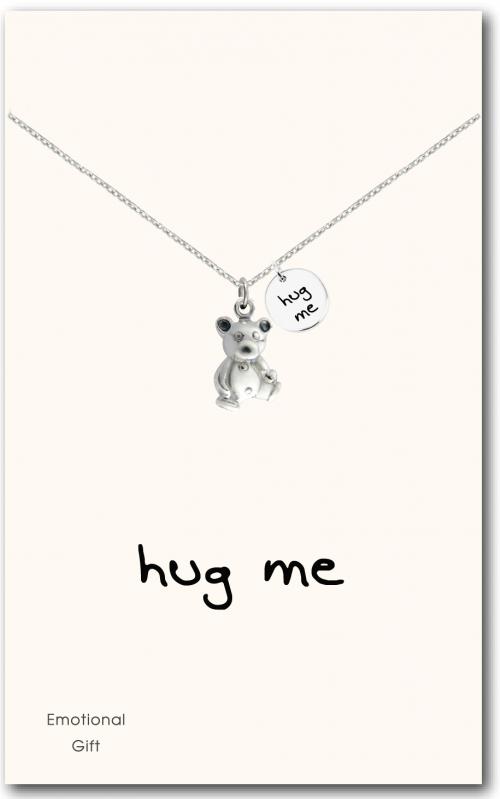 Little bear hug pendant neckalce